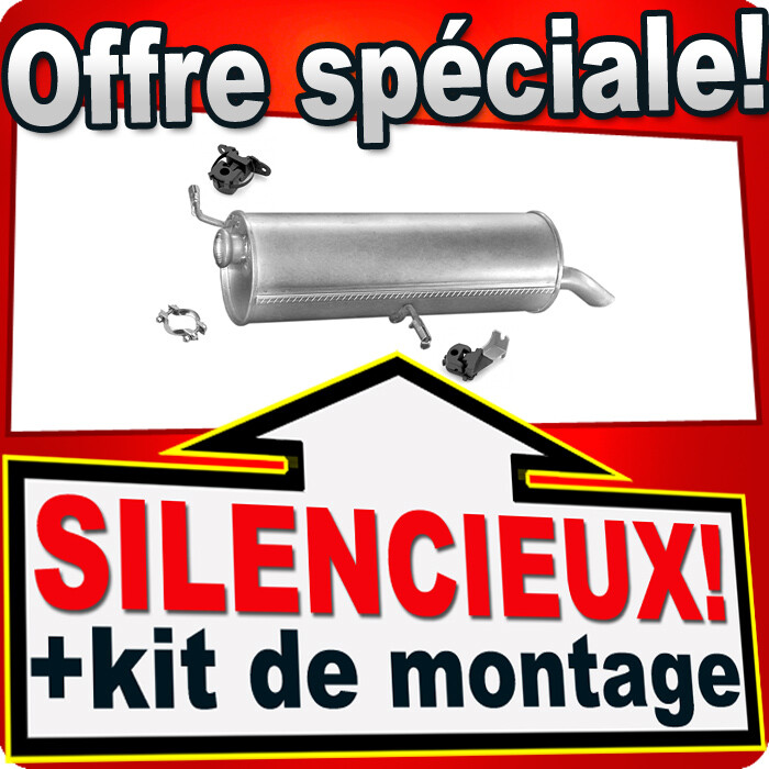Silencieux arriere pot echappement Citroen C4 Peugeot 307