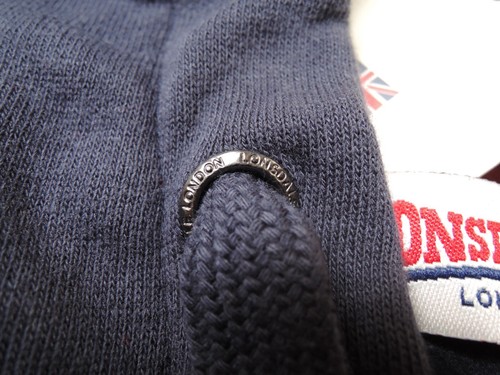 Lonsdale WALLINGFORD Sudadera Azul Cremallera Sudadera con Capucha Union Jack PEQUEÑA (S) Pullover - Imagen 6 de 9