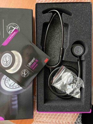 3M Littmann Classic III Monitoring Stethoscope, All Black, 5803