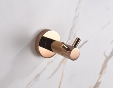 Stainless steel Rose Gold Clothes Hook Single Towel Robe Hook for Bathroom