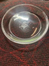 Vintage PYREX 9" Clear Glass Round 1.5" Deep Pie Plate #209 Older Stamp, USA!