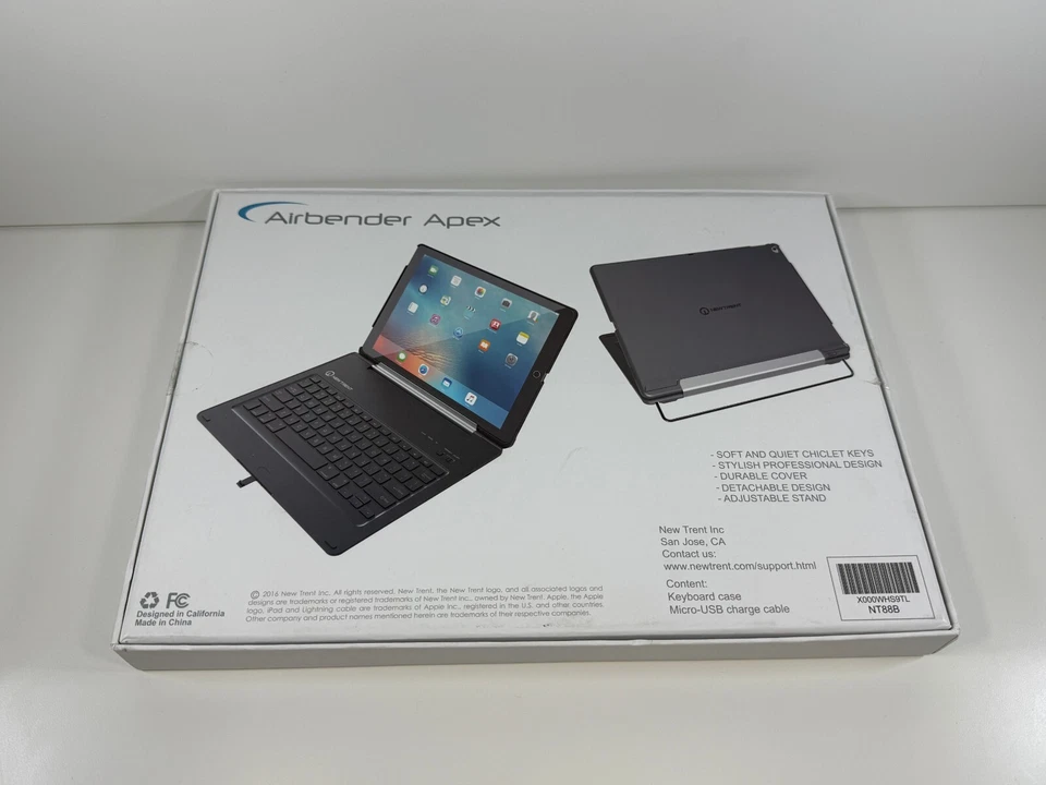 Nova Capa Folio Teclado Trent Airbender Apex para iPad Pro 12.9" 2016 NT88B - Imagem 4 de 4