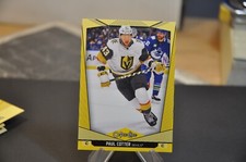 O pee chee hockey 2024-25 Yellow Border Parallel #130 Paul Cotter Vegas Golden K