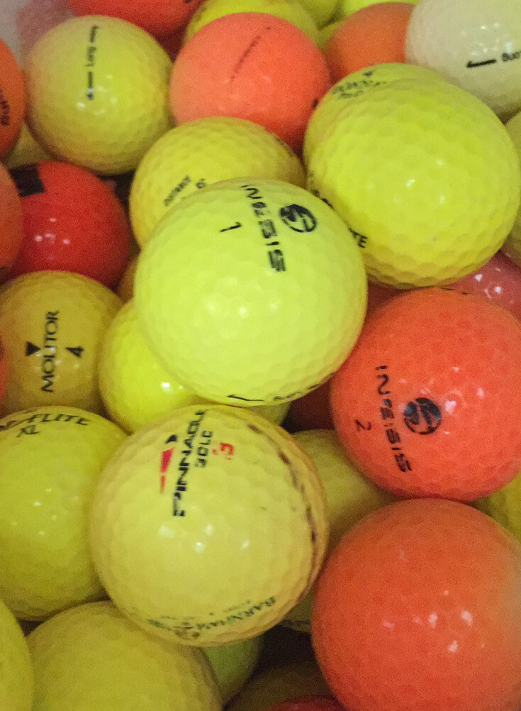 100 BOLAS DE GOLF COLORES ## GRADO C ##