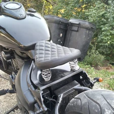 Motorcycle Spring Solo Seat with Base Mounting Bracket For Harley Bobber Chopper