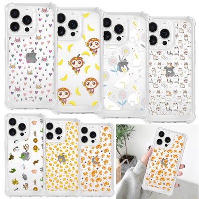 For Samsung A34 A35 A56 iPhone 15 16 Pro Animal Shockproof Soft Phone Case Cover