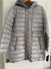 Bnwt Kenneth Cole Womens Puffer Jacket - Silver - Size M