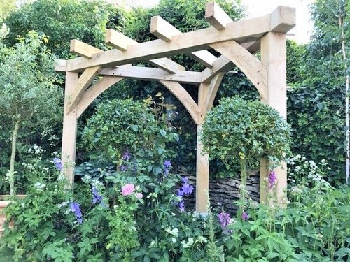 OAK CORNER PERGOLA HANDMADE gazebo 