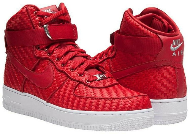 nike air force 1 high top red