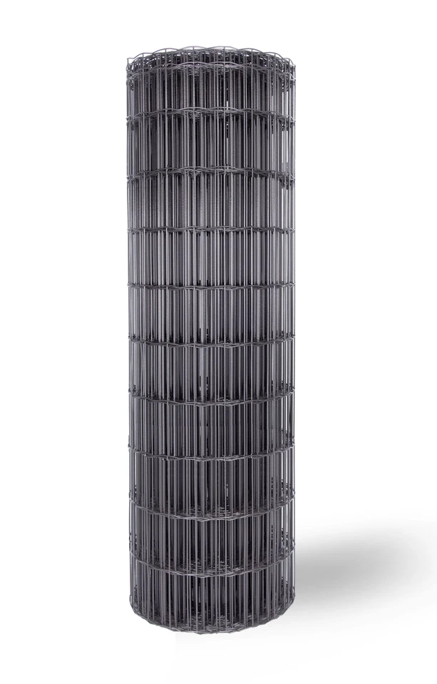 ALBERTS Schweißgitter Fix Clip Pro Gartenzaun Höhe 122 cm Länge 25m anthrazit