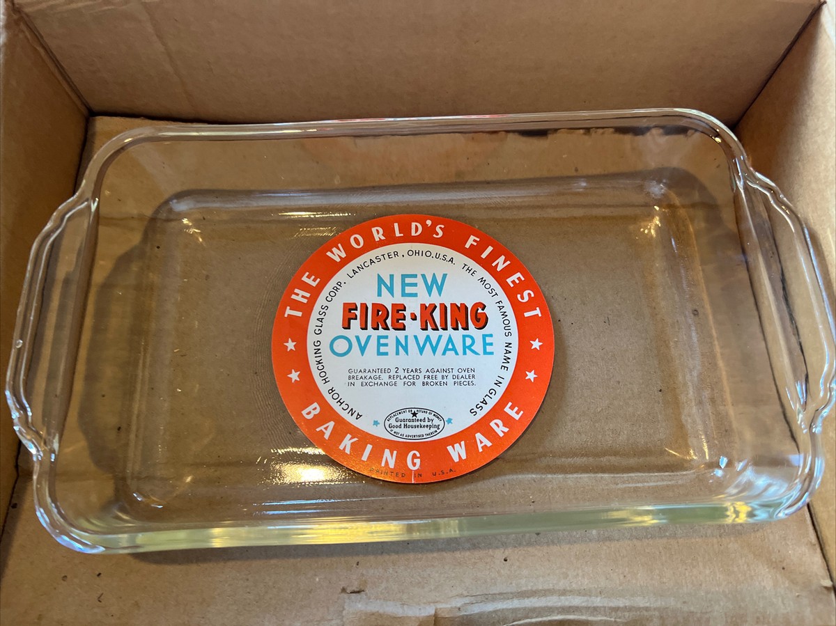 Vintage 12 Piece Fire King Ovenware Baking Set Mint In Original