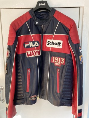 fila leather jacket