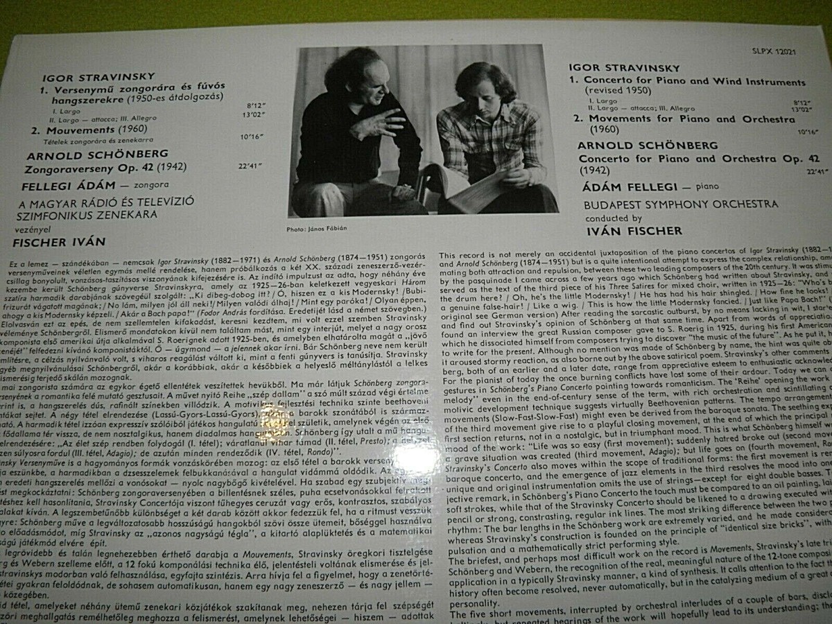 Igor Stravinsky piano concertoの10インチLP Igor Stravinsky, Vladimir Ashkenazy, Deutsches Symphony