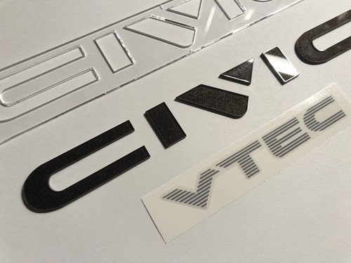 1988-1991 Honda EF Civic SiR Raised Letters Kit Vtec logo JDM - Picture 9 of 9