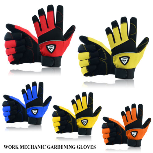 Work Gloves Cut Resistant Work Safety Gloves Farmer's Gardening DIY Builders - Afbeelding 1 van 7