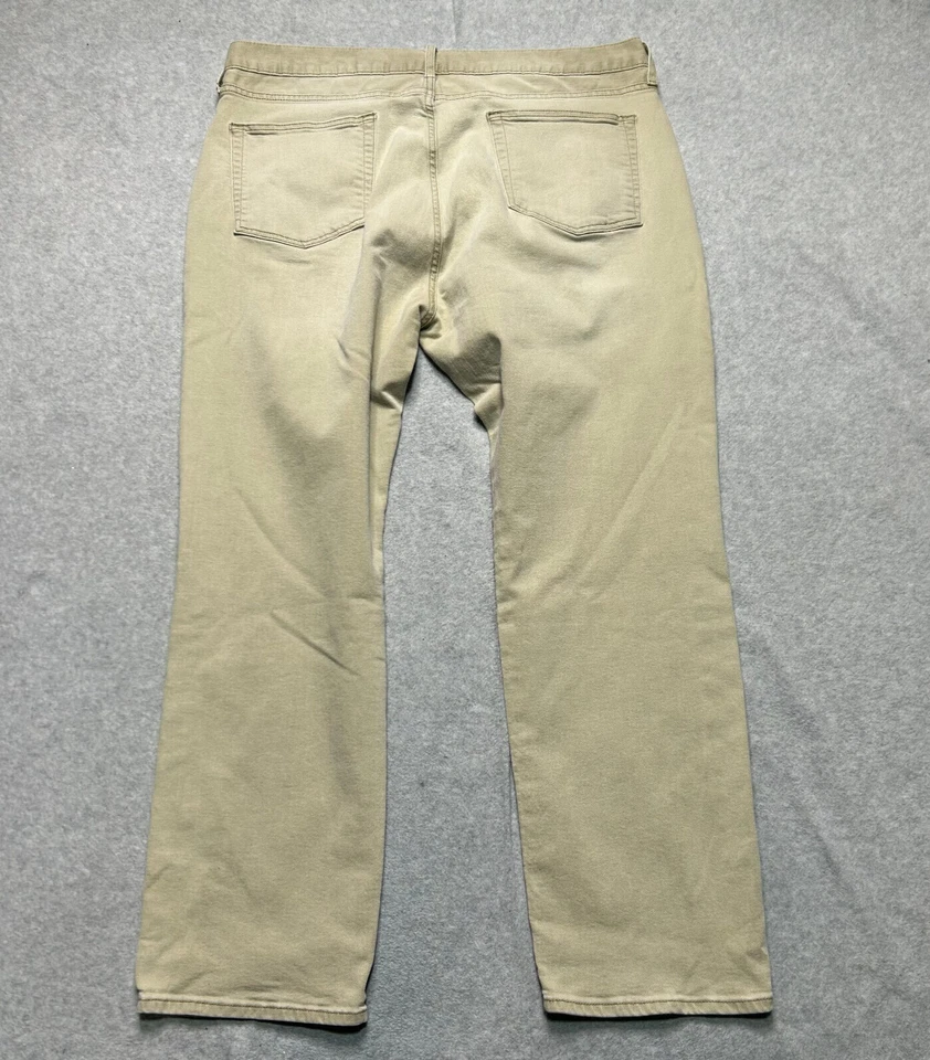 Jeans Daniel Cremieux Para Hombre 40 X 30 Beige Relajado Pierna Recta Denim Foto 2 de 4