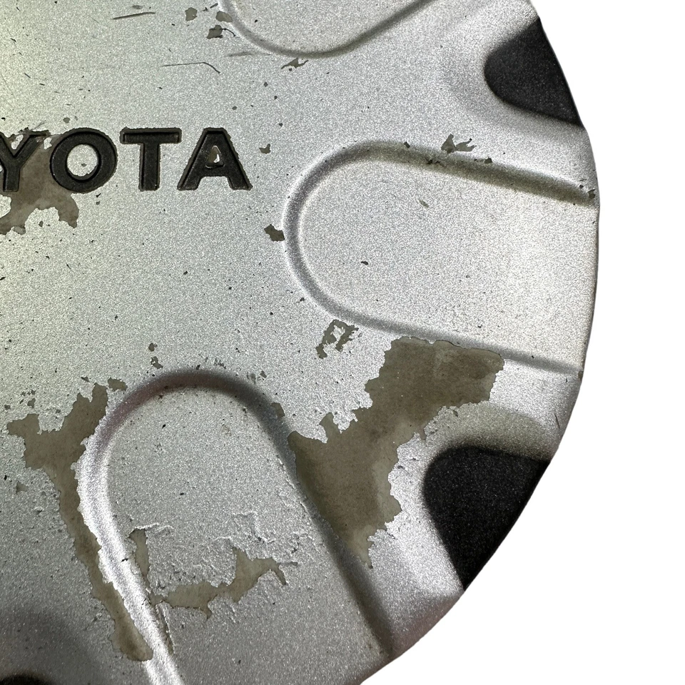 Toyota Celica GT 1986 OEM cubierta de tapacubos central de rueda de acero plateada 86 87 88 Foto 2 de 4