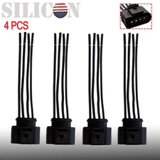 4 x Ignition Coil Connector Repair Harness Plug Wiring For Audi VW Jetta Passat