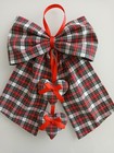 Fiocco Fuoriporta Natalizio Tartan Decorazione Natalizia Scozzese