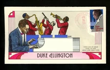 US FDC #2211 Collins Painted HP 1986 CT Duke Ellington Jazz Music Unofficial