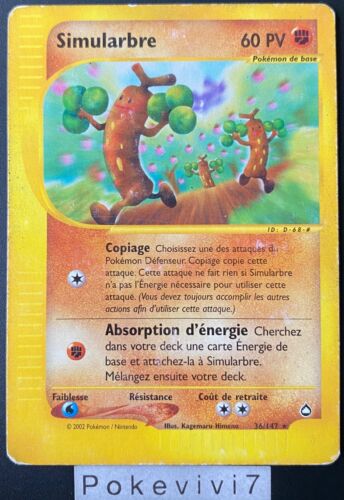 Carte Pokémon SIMULARBRE 36/147 Rare AQUAPOLIS Wizards FR - Photo 1/2