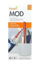 Boon Mod Baby Bottle Brush Set- Includes Bottle Cleaner Brushes Holder NEW
