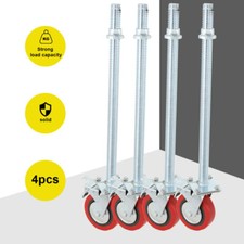 4 sztuki Rolki rusztowań Rolki wrzeciona Alu 190x790mm do rusztowania rolkowego