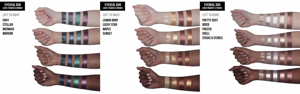 DOSE OF COLORS EYEDEAL DUO LOOSE PIGMENT PRIMER EYESHADOW COSMETIC STICKS STONES - Image 3 of 3