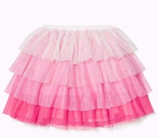 NWT KATE SPADE NEW YORK Sz10Y RUFFLE TUTU TULLE GIRL SKIRT IN PINK MULTI 68.