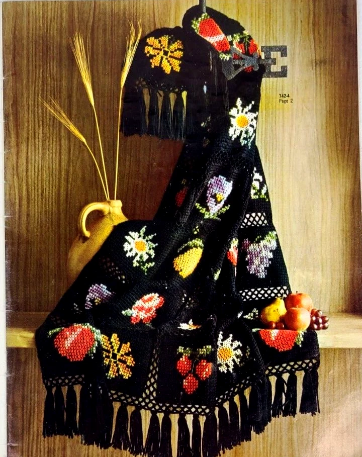 Columbia Minerva AFGHANS Book #742 Crochet & Knitting Patterns | 16 Projects - Image 2 of 4