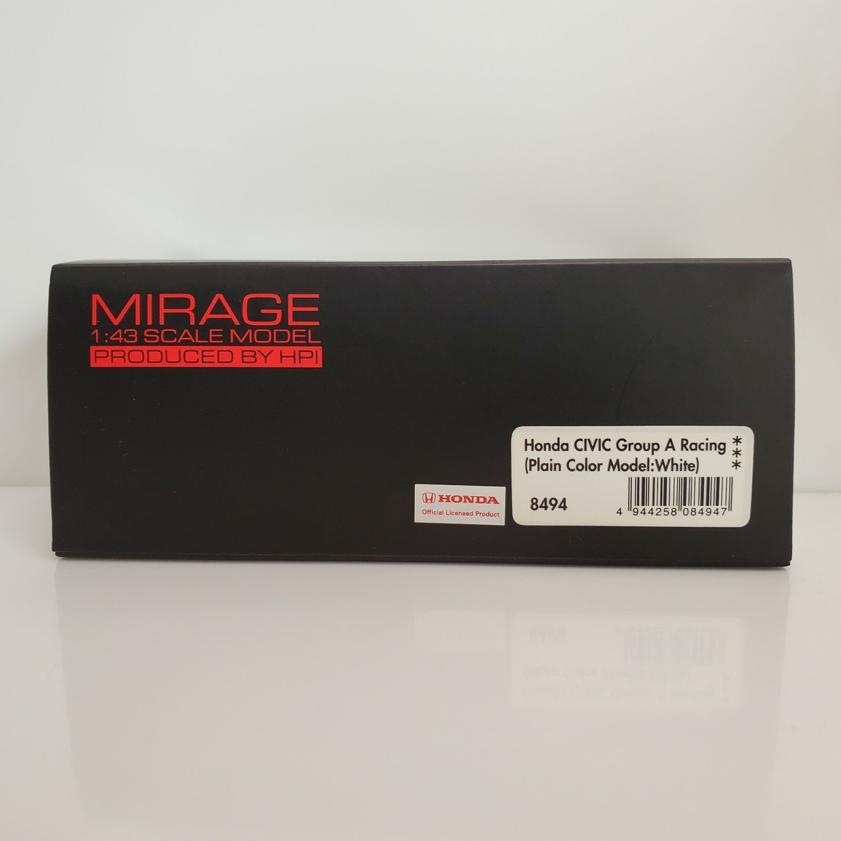 Rare HPI Mirage Spoon Sports Honda Civic Group A Racing White 1/43
