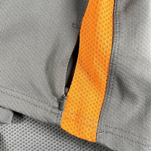 Nike Dri Fit Zip Up Sweatshirt Jacket RN 56323 Men’s Size M Gray Orange - Picture 4 of 10