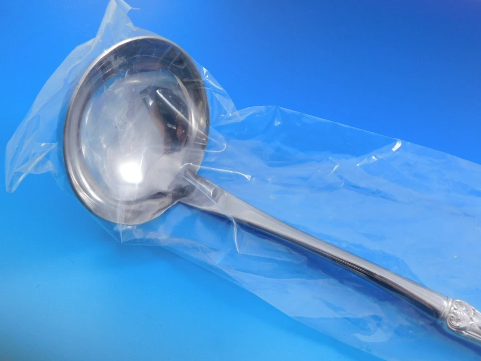 Cucharón de sopa de plata esterlina Borgoña por Reed and Barton HHWS hecho a medida 11 1/8" Foto 4 de 4