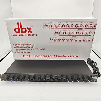 DBX 166XL Compressor Limiter/Gate Effects DSP Processor US Stock