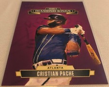 2021 Diamond Kings Baseball Cristian Pache Atlanta Braves Debut Diamond Kings