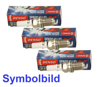 3 DENSO Zündkerzen für DAIHATSU CUORE VI,MOVE,SIRION,TREVIS,YRV; VW FOX,POLO