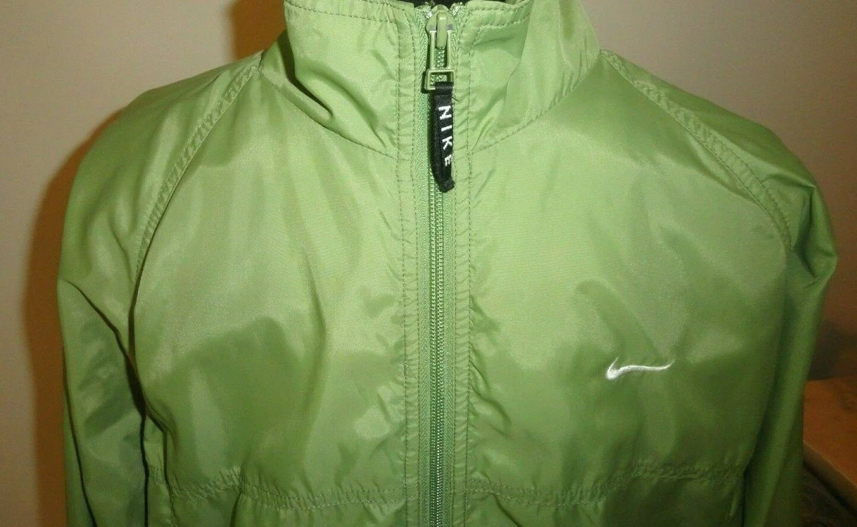 Vintage Nike Windbreaker Zip Up Jacket Green Mesh Lined RN 56323 CA 05553 Small