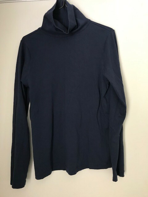 Turtleneck Women's Mock Turtleneck by Sonoma Size Medium Blue Long Sleeve
