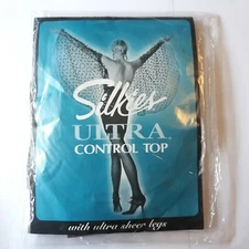 Size Queen Beige Silkies Pantyhose Ultra Control Top