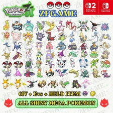 ✨CHOOSE ANY 6IV SHINY MEGA POKEMON🚀POKEMON LEGENDS ZA✨Online delivery⚡ALPHA