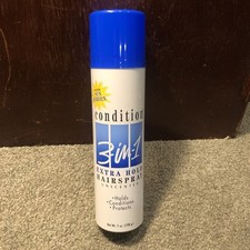 Condition 3-in-1 Extra Hold Hairspray w/ Sunscreen, Unscented 7oz