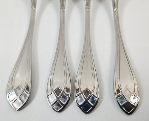 4 Cocktail Forks Retroneu NOBLIS Glossy 18/8 Stainless Korea 5-7/8" - Picture 6 of 8