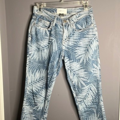 Current Elliot Printed Medium Wash Jeans Size 24
