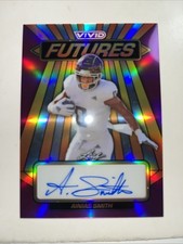 2024 Leaf Vivid AINIAS SMITH Futures Purple Auto 2/2 Philadelphia Eagles RC 🔥🔥