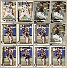 Lot of (12) Boston Bateman Rookie Cards RC San Diego Padres