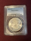 1883 CC Morgan Silver Dollar Brillant Uncirculated PCGS MS63 🔥🔥