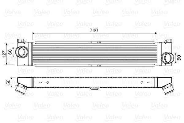 VALEO-OE 818569 Charge Air Cooler for CITROËN,FIAT,PEUGEOT