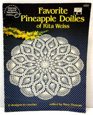 Vintage "Favorite Pineapple Doilies" Hand Crochet Patterns Pamphlet Crafts