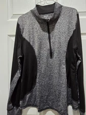 Zelos Activewear Women's Top Curvy 1X Thumbholes LS Running Hiking Gym Picklebal