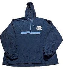 Vintage 90s Pro Player North Carolina Tar Heels Windbreaker 1/4 Zip Sz Medium